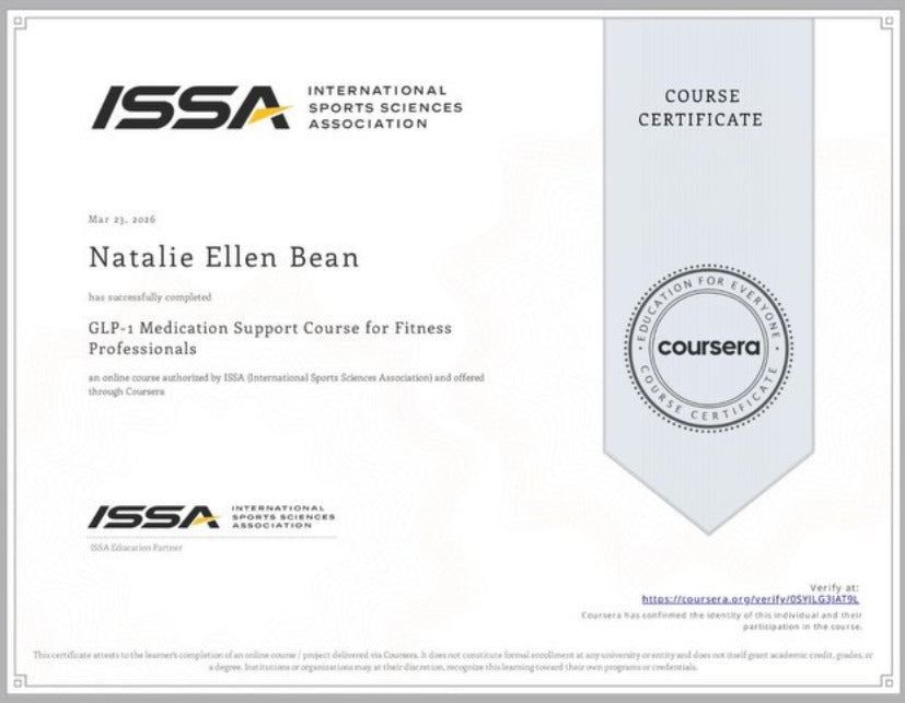 International Sports Sciences Association Certified